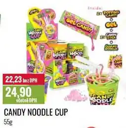 Ratio CANDY NOODLE CUP 55g nabídka