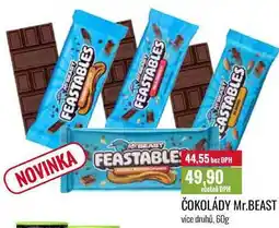 Ratio ČOKOLÁDY Mr.BEAST 60g nabídka