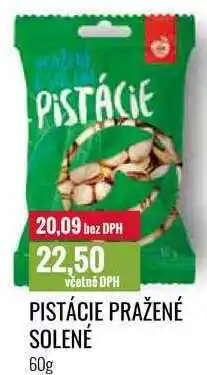 Ratio PISTÁCIE PRAŽENÉ SOLENÉ 60g nabídka