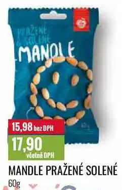 Ratio MANDLE PRAŽENÉ SOLENÉ 60g nabídka