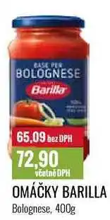 Ratio OMÁČKY BARILLA Bolognese, 400g nabídka