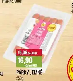 Ratio PÁRKY JEMNÉ 250g nabídka