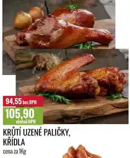 Ratio KRŮTÍ UZENÉ PALIČKY, KŘÍDLA cena za 1kg nabídka