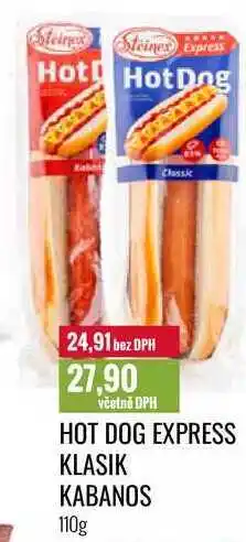 Ratio HOT DOG EXPRESS KLASIK KABANOS 110g nabídka