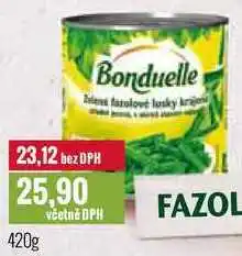 Ratio Bonduelle fazolové lusky 420g nabídka