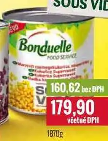 Ratio Bonduelle kukuřice 1870g nabídka