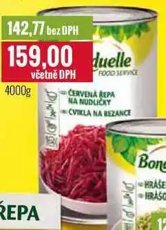 Ratio Bonduelle červená řepa 4000g nabídka