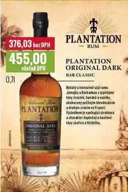 Ratio PLANTATION RUM 0,7l nabídka