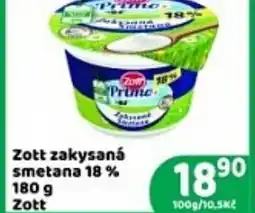 Brněnka Zott zakysaná smetana 18 % nabídka