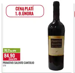 Ratio PRIMITIVO SALENTO CANTOLIO nabídka