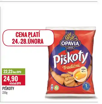 Ratio OPAVIA Piškoty nabídka