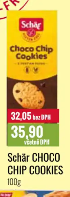 Ratio Schär Choco chip cookies nabídka