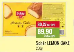 Ratio Schär Lemon cake nabídka