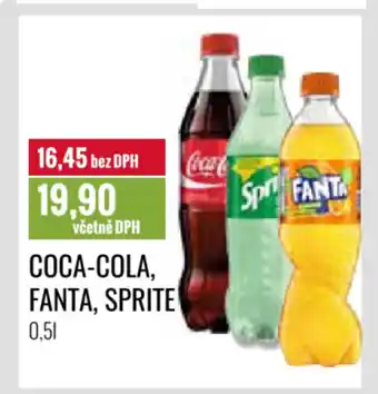 Ratio COCA-COLA, FANTA, SPRITE nabídka