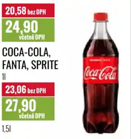 Ratio COCA-COLA, FANTA, SPRITE nabídka