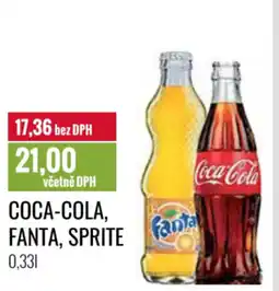 Ratio COCA-COLA, FANTA, SPRITE nabídka