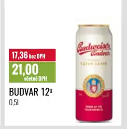 Ratio BUDVAR 12º nabídka