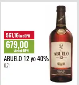 Ratio ABUELO 12 yo 40% nabídka