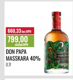 Ratio DON PAPA Masskara 40% nabídka