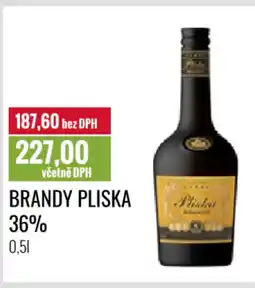 Ratio Brandy Pliska 36% nabídka