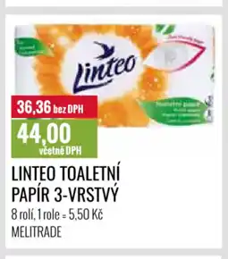 Ratio LINTEO Toaletní papír 3-vrstvý nabídka