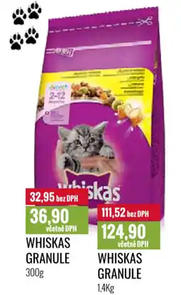 Ratio WHISKAS Granule nabídka