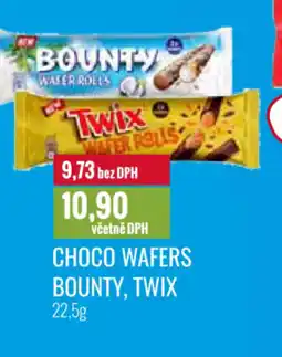 Ratio Choco wafers BOUNTY, TWIX nabídka