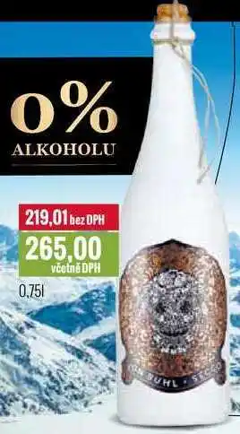 Ratio WEINGUT REICHSRAT VON BUHL ZERO SECCO ALCOHOL FREE 0,75l nabídka