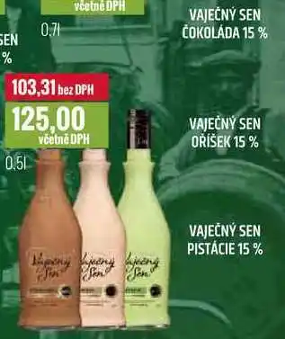 Ratio VAJEČNÝ SEN ČOKOLÁDA 15%/OŘÍŠEK 15%/PISTÁCIE 15% 0,5l nabídka