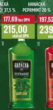 Ratio HANÁCKÁ PEPRMINT 20% 1l nabídka