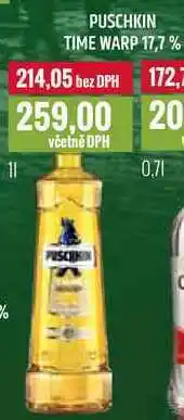 Ratio PUSCHKIN TIME WARP 17,7% 1l nabídka