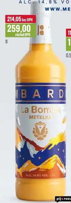 Ratio BOMBARDINO La Bomba! 1l nabídka