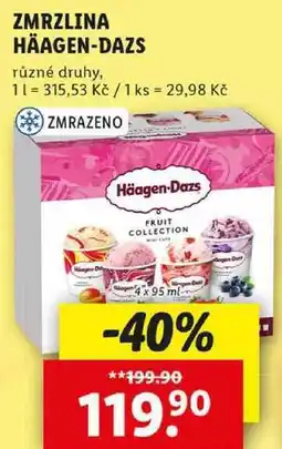 Lidl ZMRZLINA HÄAGEN-DAZS, 4x 95 ml nabídka