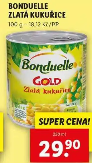 Lidl BONDUELLE ZLATÁ KUKUŘICE, 250 ml nabídka