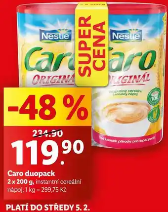 Lidl Caro duopack, 2x 200 g nabídka