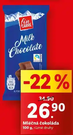 Lidl Mléčná čokoláda, 100 g nabídka