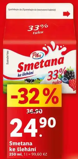 Lidl Smetana ke šlehání, 250 ml nabídka