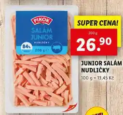 Lidl JUNIOR SALÁM NUDLIČKY, 200 g nabídka