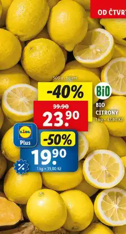 Lidl BIO CITRONY, 500 g nabídka