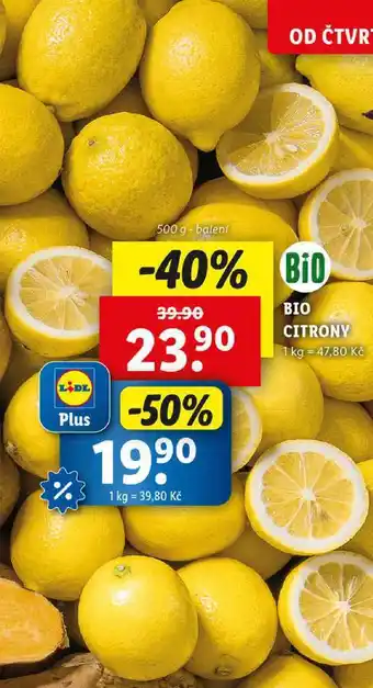 Lidl BIO CITRONY, 500 g nabídka