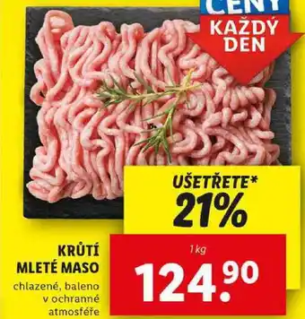 Lidl KRŮTÍ MLETÉ MASO, 1 kg nabídka