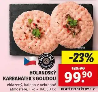 Lidl HOLANDSKÝ KARBANÁTEK S GOUDOU, 600 g nabídka