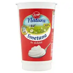 Lidl Zott Natura Smetana ke šlehání 30% 200g nabídka