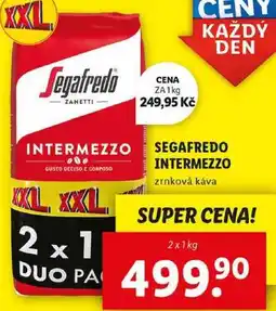 Lidl SEGAFREDO INTERMEZZO, 2x 1 kg nabídka