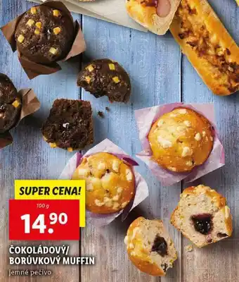 Lidl ČOKOLÁDOVÝ/BORŮVKOVÝ MUFFIN, 100 g nabídka