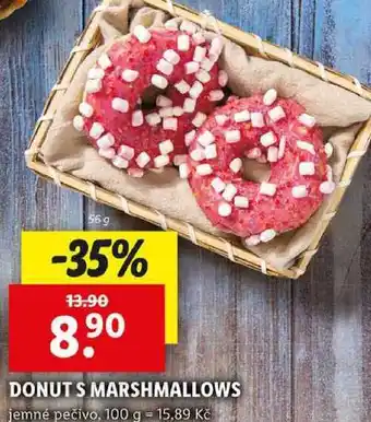 Lidl DONUT S MARSHMALLOWS, 56 g nabídka