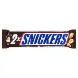 Lidl Snickers Čokoládová tyčinka s karamelem, nugátem a arašídy ve dvou kusech 2 x 37,5g nabídka