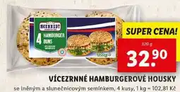 Lidl VÍCEZRNNÉ HAMBURGEROVÉ HOUSKY, 320 g nabídka