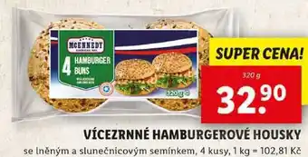 Lidl VÍCEZRNNÉ HAMBURGEROVÉ HOUSKY, 320 g nabídka