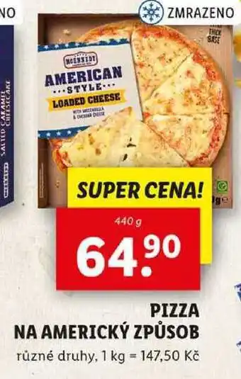 Lidl PIZZA NA AMERICKÝ ZPŮSOB, 440 g nabídka